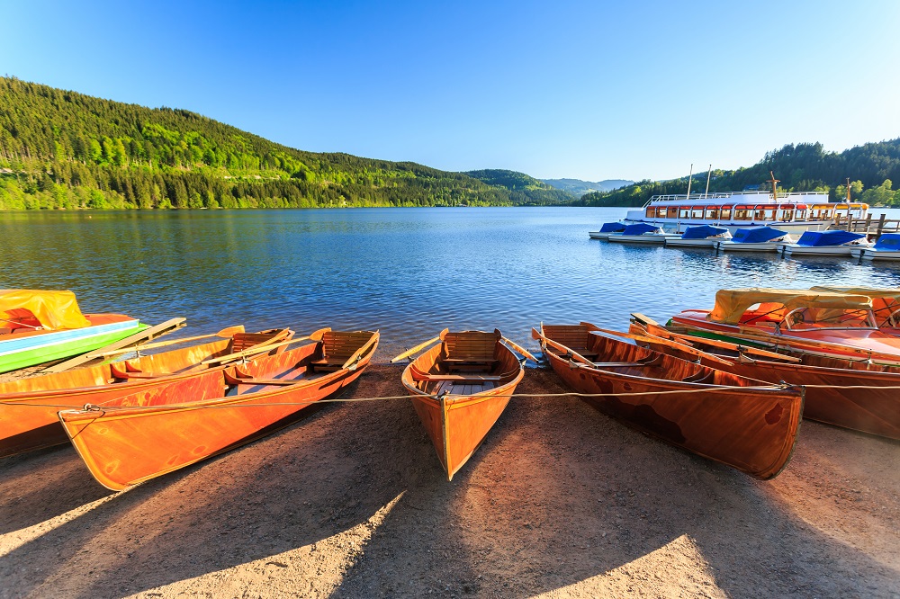 Lake Titisee Neustadt in the Black Forest. Germany.