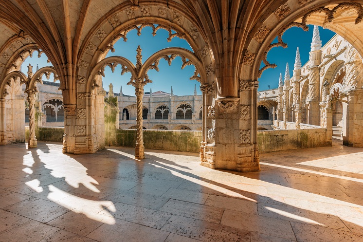 Jeronimos monastery in Lisbon, Portugal.